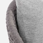 Sillón de exterior en tejido de cuerdas y madera de teca, Homemotion - Callum Viadurini