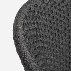 Sillón de exterior en madera y cuerda con cojín, Homemotion, 2 piezas - Oskana Viadurini