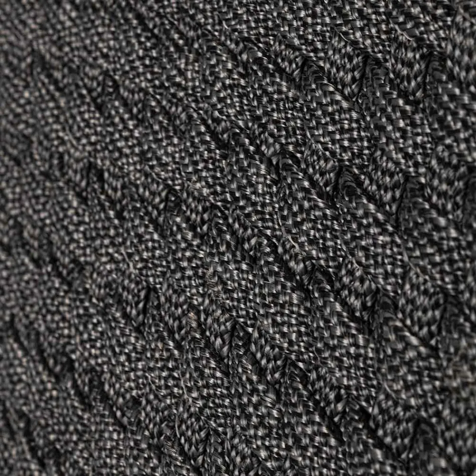 Sillón de exterior en madera y cuerda con cojín, Homemotion, 2 piezas - Oskana Viadurini