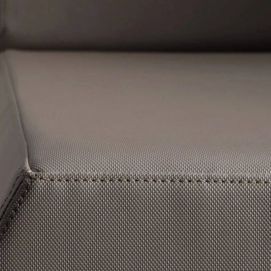 Sillón de exterior en polietileno con cojín Made in Italy - Chiabotto Viadurini