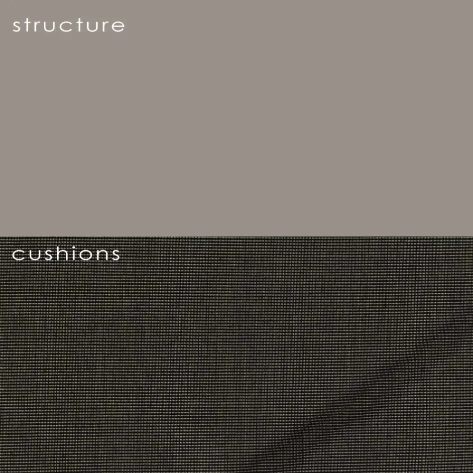 Sillón de exterior en polietileno con cojín Made in Italy - Freccia Viadurini