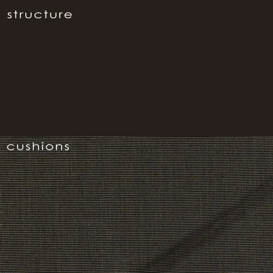 Sillón de exterior en polietileno con cojín Made in Italy - Freccia Viadurini