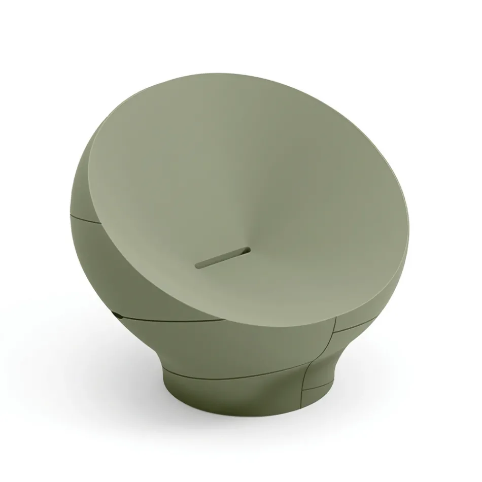 Sillón de exterior de polietileno disponible en varios colores - Toalla Viadurini