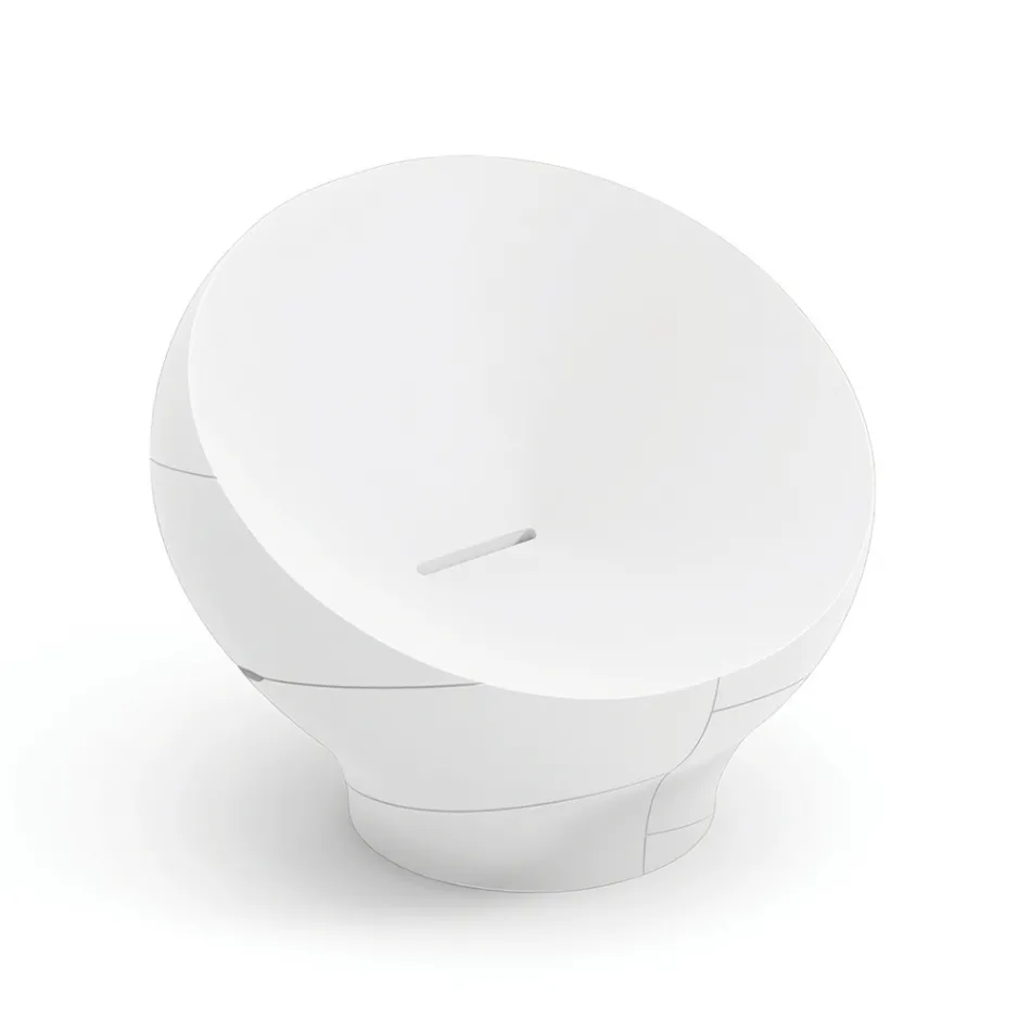 Sillón de exterior de polietileno disponible en varios colores - Toalla Viadurini