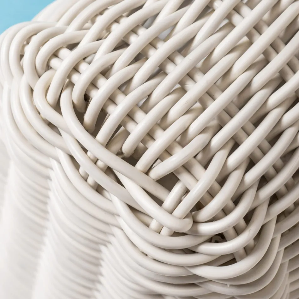 Sillón de exterior en polirratán tejido - Charlie Viadurini