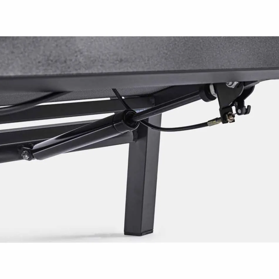 Sillón de exterior reclinable en tela y aluminio, 2 piezas - Nathy Viadurini