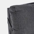 Sillón de exterior reclinable en tela y aluminio, 2 piezas - Nathy Viadurini