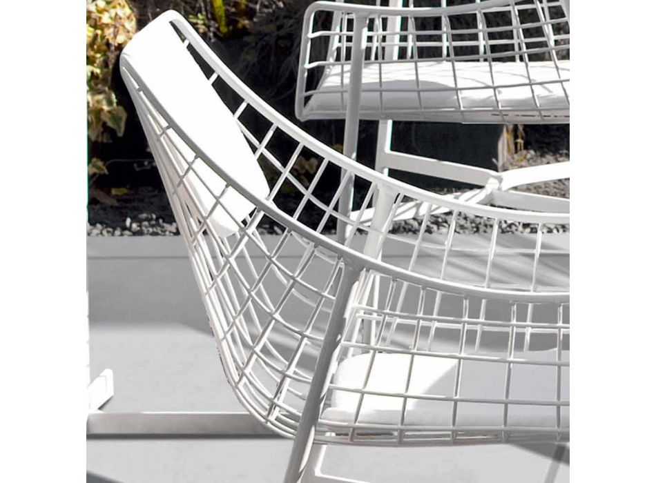 Sillón exterior de verano Varaschin Design set en acero blanco Viadurini