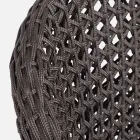 Sillón de jardín con patas de teca y asiento de tela, Homemotion - Chantall Viadurini