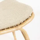 Sillón de Jardín con Reposapiés y Tejido de Fibra Sintética - Matter Viadurini