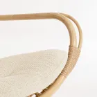 Sillón de Jardín con Reposapiés y Tejido de Fibra Sintética - Matter Viadurini