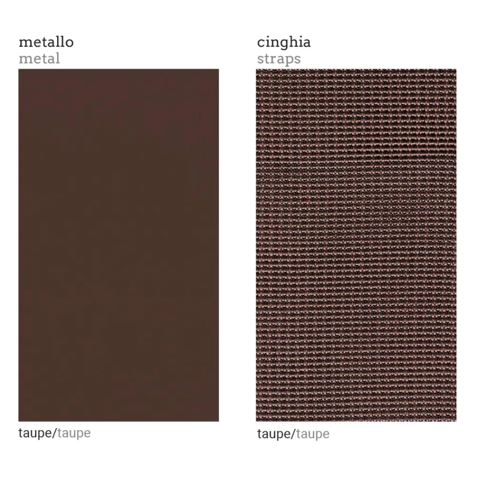 Sillón de jardín con asiento de tela y estructura de aluminio Made in Italy - Juliediv Viadurini