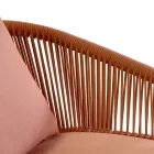 Silla de jardín con estructura de aluminio y cuerdas con cojines - Tienda de campaña Viadurini