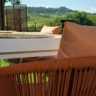 Silla de jardín con estructura de aluminio y cuerdas con cojines - Tienda de campaña Viadurini