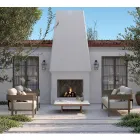 Silla de jardín con estructura de madera de teca fabricada en Italia - Briga Viadurini