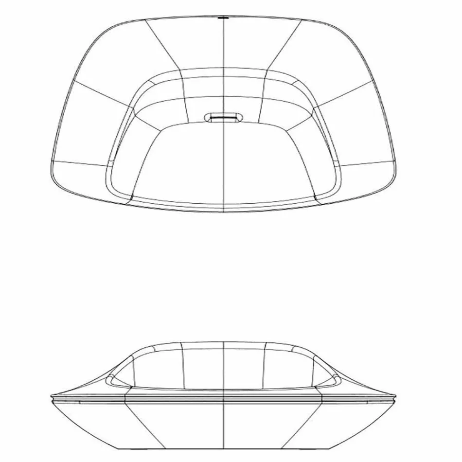 Sillón de jardín de polietileno de diseño moderno Ufo by Vondom Viadurini
