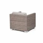 Sillón de diseño mano tejida jardín Elsa Viadurini