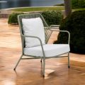 Sillón de Jardín en Aluminio y Tejido de Cuerda - Asteria