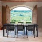 Silla de Jardín en Aluminio y Textilene con Diferentes Acabados - Cuaderno Viadurini