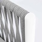 Sillón de jardín de aluminio, fibra sintética y tela Homemotion - Rubio Viadurini