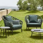 Sillón de jardín de aluminio Made in Italy - Emmacross by Varaschin Viadurini