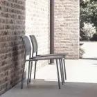 Sillón de Jardín de Metal Pintado Made in Italy 2 Piezas - Synergy Viadurini