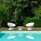 Sillón de jardín en polietileno coloreado moderno Made in Italy - Desmond Viadurini