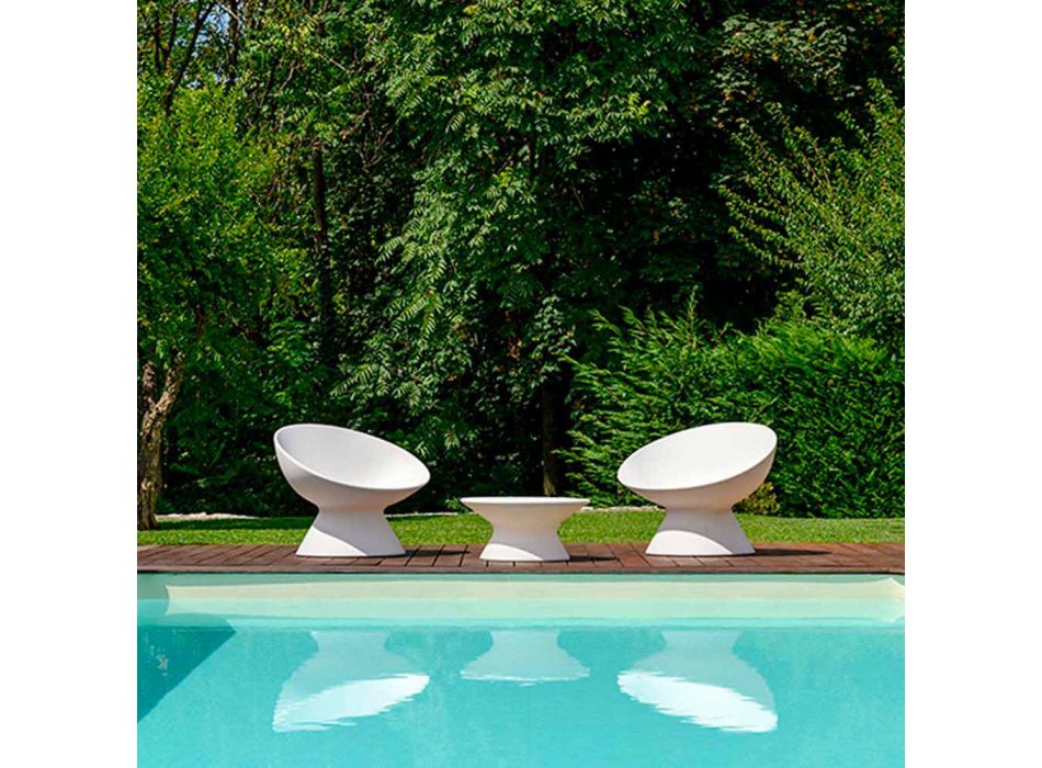 Sillón de jardín en polietileno coloreado moderno Made in Italy - Desmond Viadurini