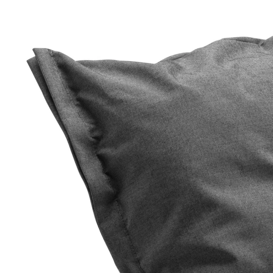 Sillón de jardín en polietileno y tela Made in Italy - Freccia Viadurini