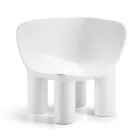 Sillón de jardín en polietileno y tela Made in Italy - Freccia Viadurini