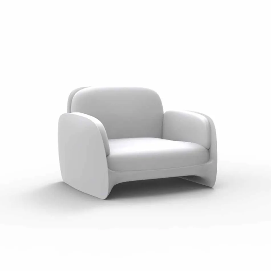 Sillón de jardín de polietileno Pezzettina by Vondom, diseño Viadurini