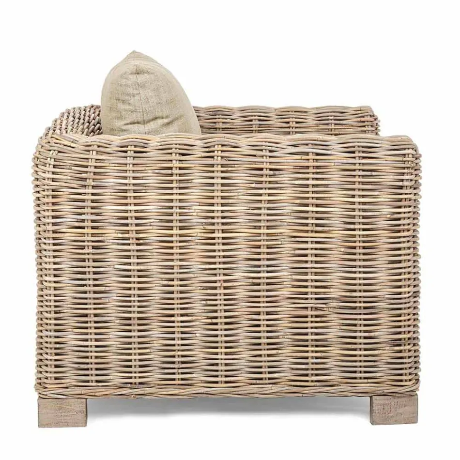 Sillón de jardín de ratán de diseño interior / exterior Homemotion - Ceara Viadurini