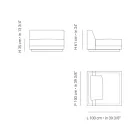 Sillón de jardín de tela Made in Italy - Rubik Viadurini