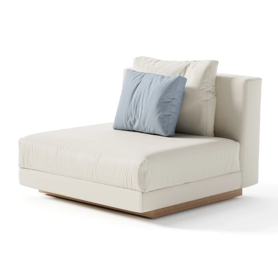 Sillón de jardín de tela Made in Italy - Rubik Viadurini