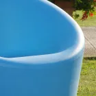 Sillón de Jardín en Polietileno Fluo y Color Made in Italy - Colores Viadurini