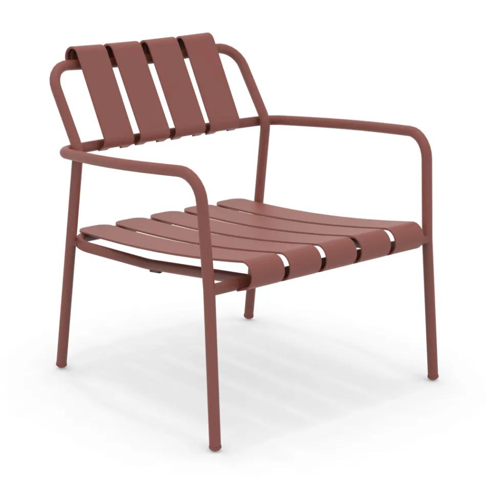 Sillón de jardín totalmente de aluminio - Resplandeciente Viadurini