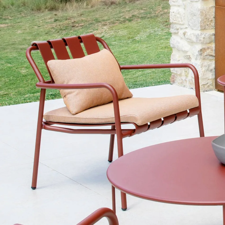 Sillón de jardín totalmente de aluminio - Resplandeciente Viadurini