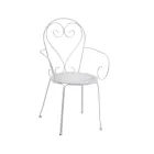 Silla de jardín totalmente de metal - Archivo Viadurini