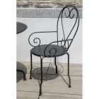 Silla de jardín totalmente de metal - Archivo Viadurini