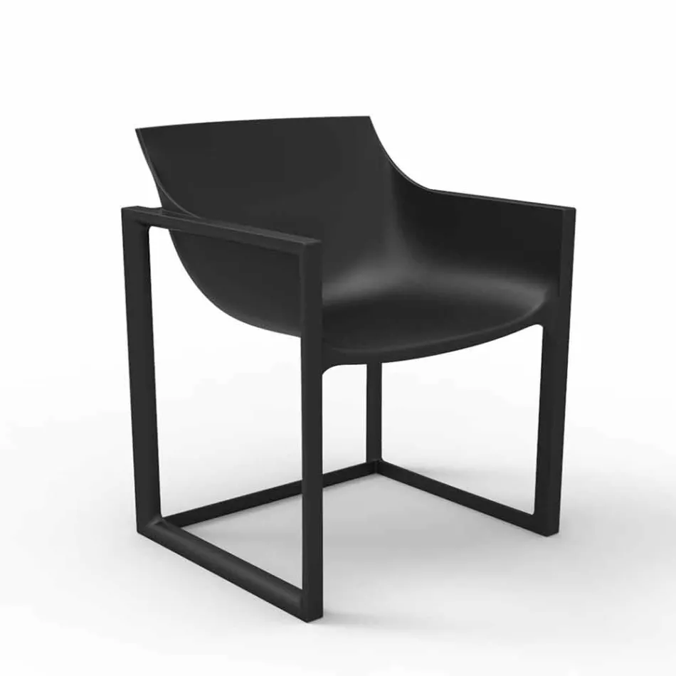 Sillón de jardín WallStreet Vondom, polipropileno y fibra de vidrio. Viadurini