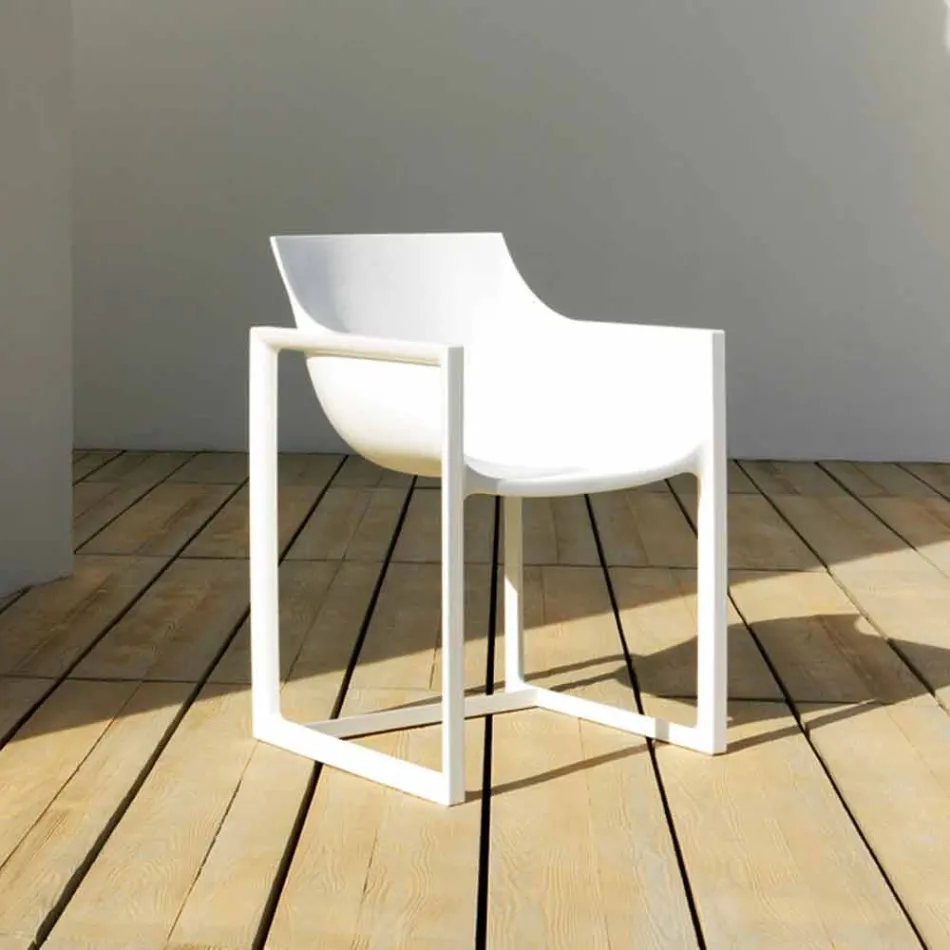 Sillón de jardín WallStreet Vondom, polipropileno y fibra de vidrio. Viadurini