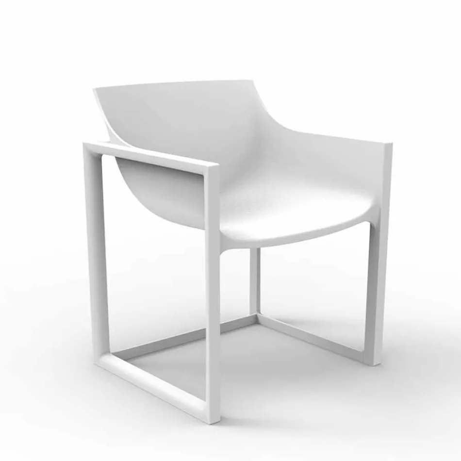 Sillón de jardín WallStreet Vondom, polipropileno y fibra de vidrio. Viadurini