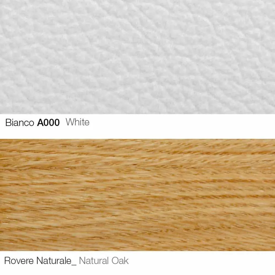 Sillón de salón con reposapiés en cuero y madera Made in Italy - Mariposa Viadurini