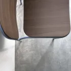 Sillón de Salón en Madera y Metal Made in Italy 2 Piezas - Saffia Viadurini