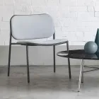 Sillón de Salón en Tela y Metal Made in Italy 2 Piezas - Sangria Viadurini