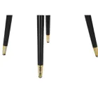 Sillón de salón tapizado en tela con modernas patas de madera - Ezia Viadurini