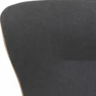 Sillón giratorio de salón en cuero y metal Made in Italy - Mariposa Viadurini