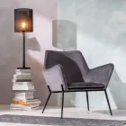 Sillón de Salón en Terciopelo de Diferentes Colores y Base de Metal - Italia Viadurini