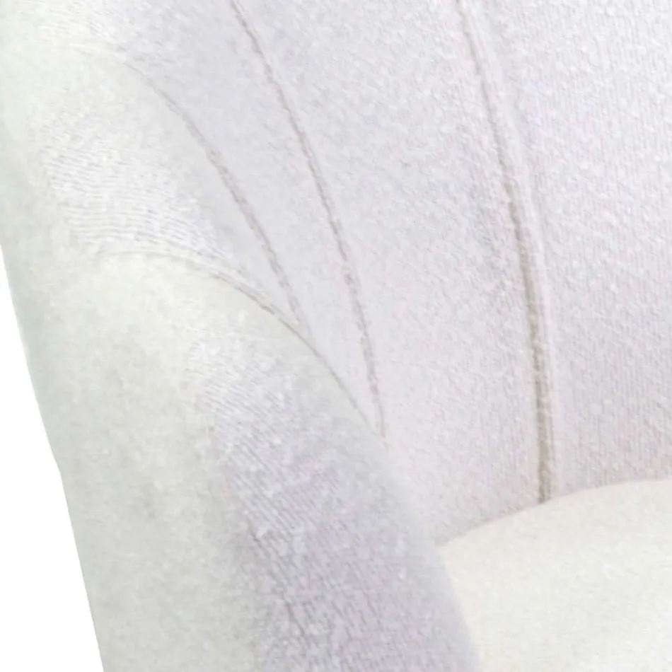 Sillón de salón de metal y tela - Fondo Viadurini