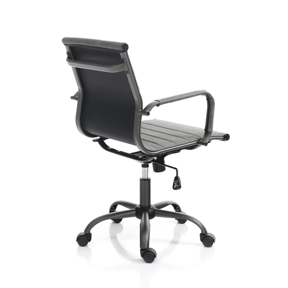 Sillón de Oficina con Respaldo Alto o Bajo - Rubidio Viadurini